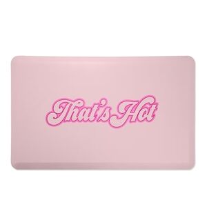 Pink "That's Hot" Kitchen Mat - Stylish Non-Slip Floor Runner